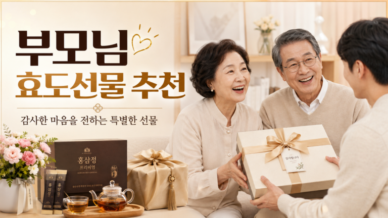 50대가 부모님께 드리는 효도 선물 비교